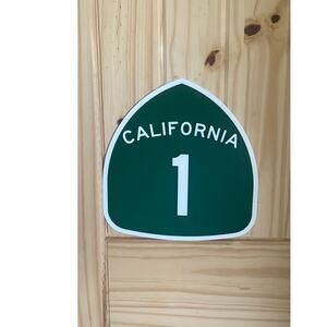 California State Route 1 highway marker Pacific Coast road sign